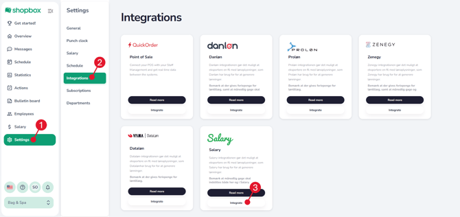 Integrations - Salary