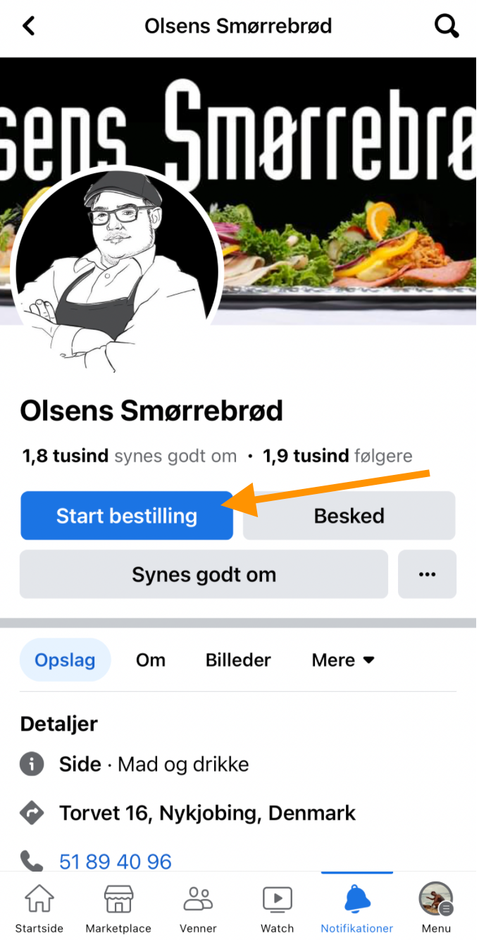 Begynn å bestille