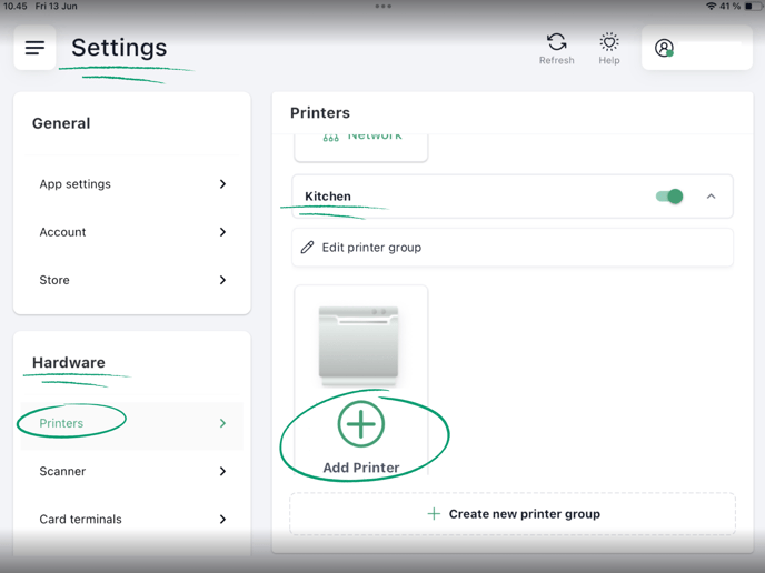 Kopi af Printer settings, POS, New printer group (2)
