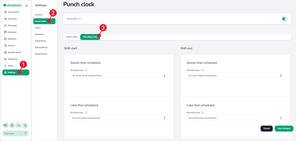 Punch clock round up (3 - 1)